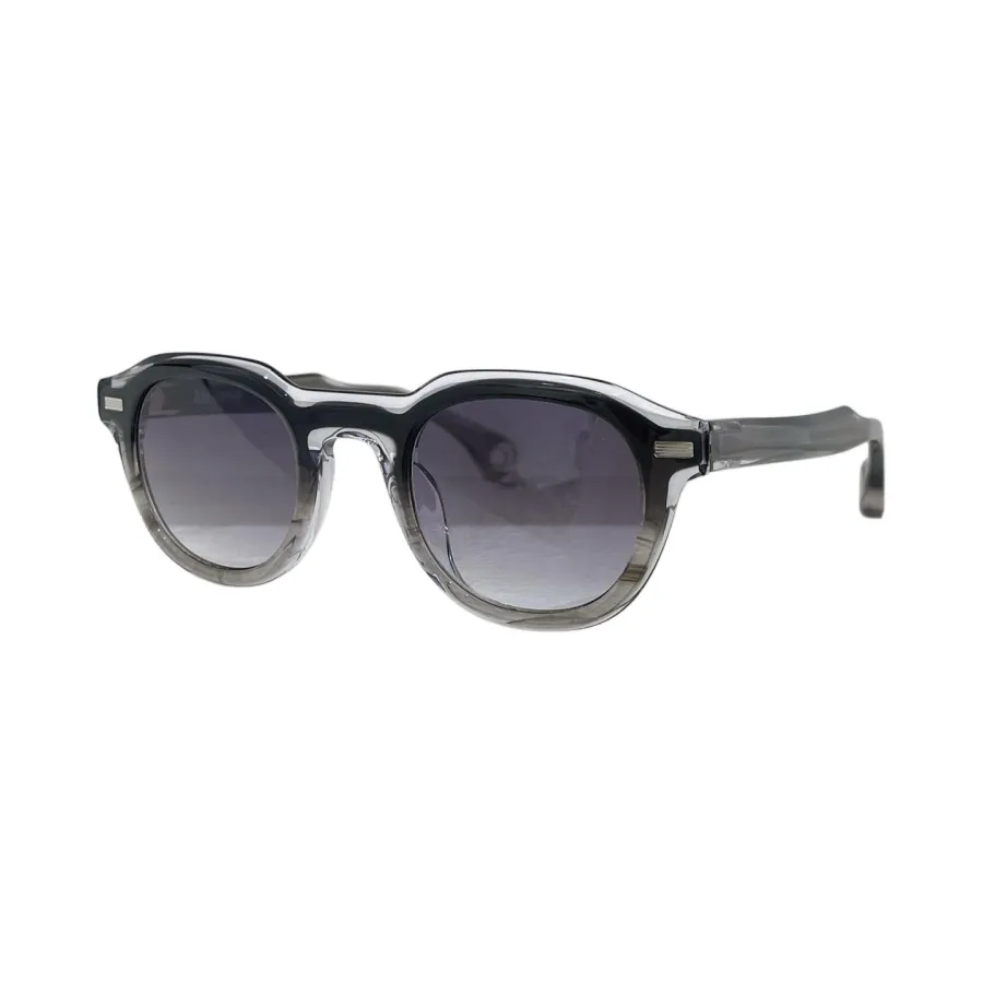 Fendi round frame glasses blue/black/transparent black/eggplant/green/grey/leopard/brown leopard color Size 46口25-145