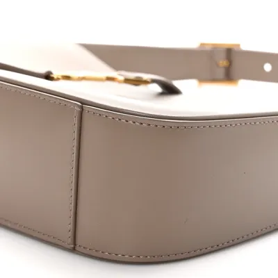 Saint Laurent Medium Le 5 À 7 Hobo Taupe Smooth Calfskin Leather Aged Gold Hardware