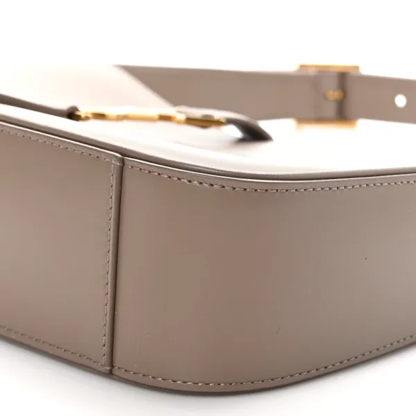 Saint Laurent Medium Le 5 À 7 Hobo Taupe Smooth Calfskin Leather Aged Gold Hardware - Image 5