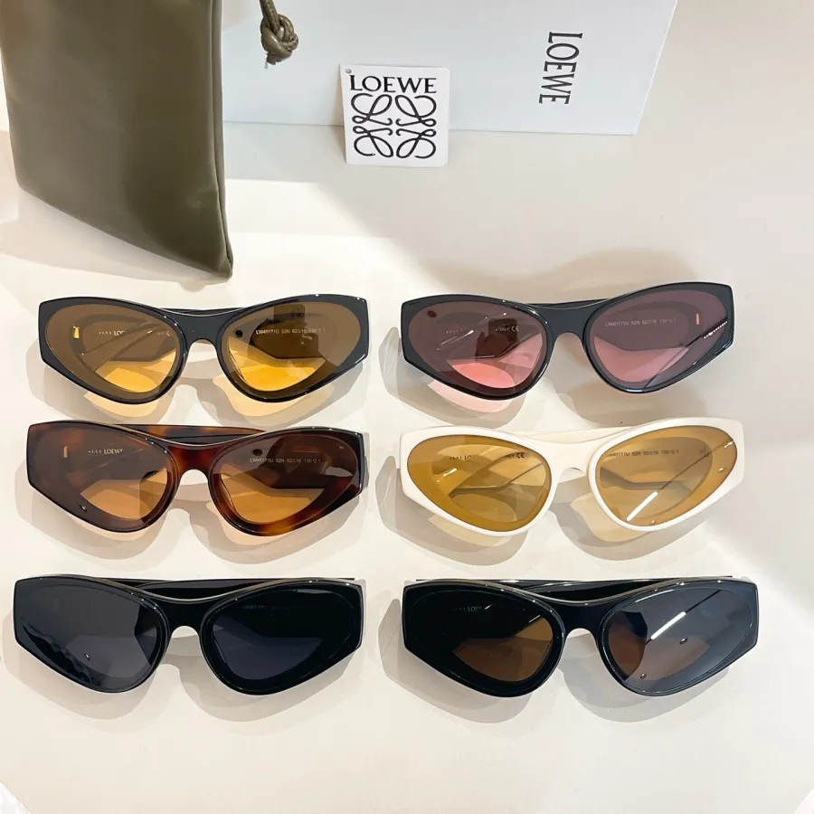 Loewe glasses black red/black/black brown/black yellow/ivory/leopard color Size 62口16-130