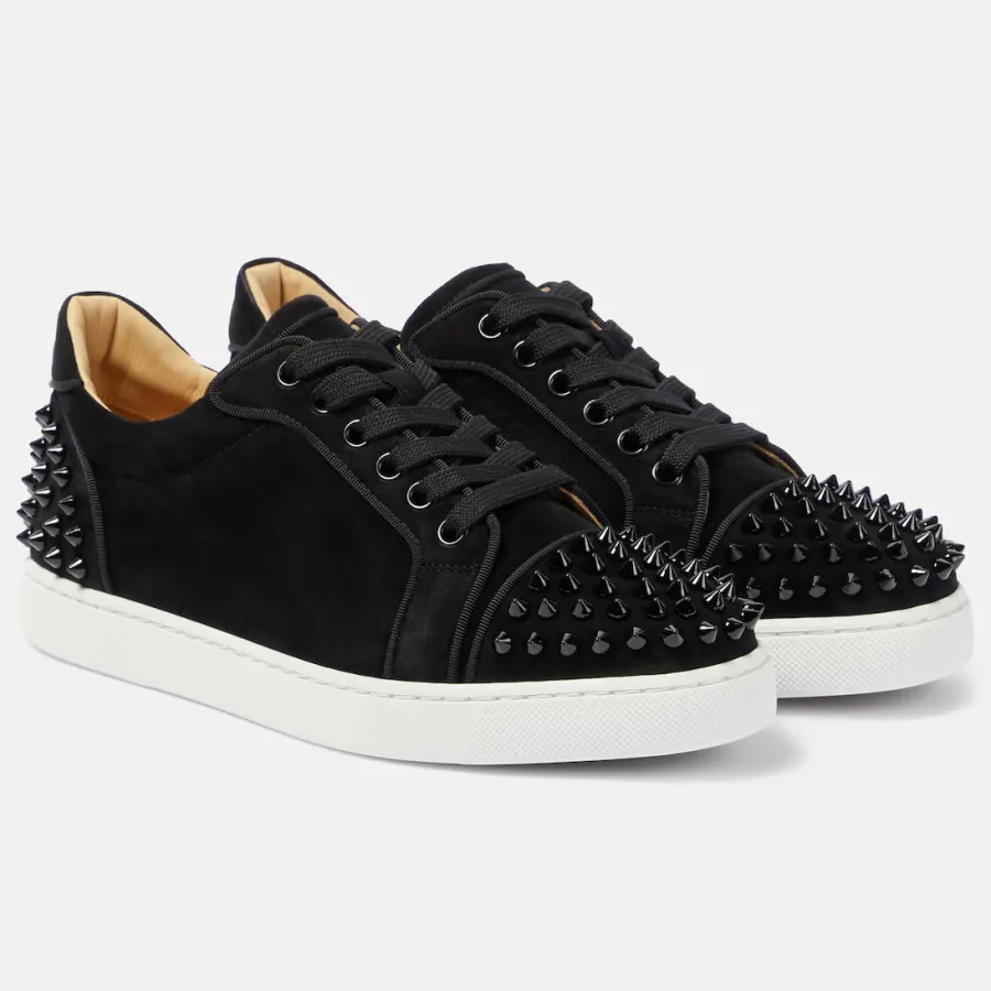 Christian Louboutin Studded suede sneakers