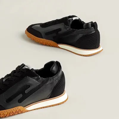 HERMES Jet Sneakers Black Sports Shoes