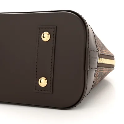 Louis Vuitton Alma BB Damier Ebene Canvas Brass Hardware
