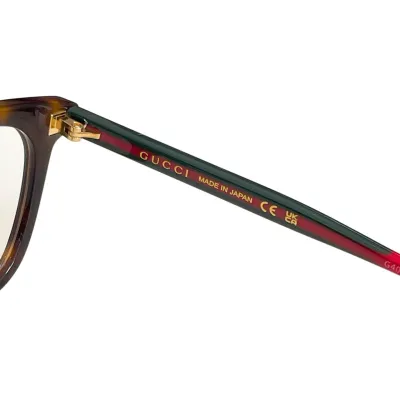 Gucci Wayfarer glasses leopard pink/black pink color transparent lens Size 50口18-145