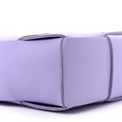 Bottega Veneta Maxi Intrecciato Mini North-South Cassette Tote Wisteria Lambskin Leather