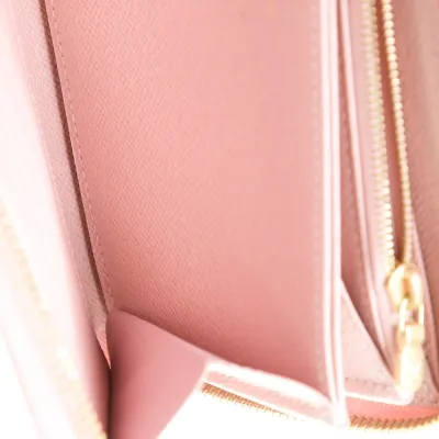 Louis Vuitton Large Zippy Wallet Damier Azur Coated Canvas Brass Hardware