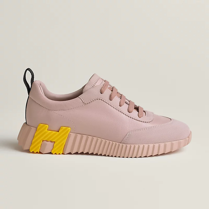 HERMES Tênis Rosa Sapatos Esportivos Saltitantes