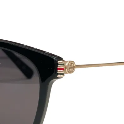 Gucci Boston frame glasses black gold/black silver/yellow leopard/leopard brown/grey purple color Size 56口18-145