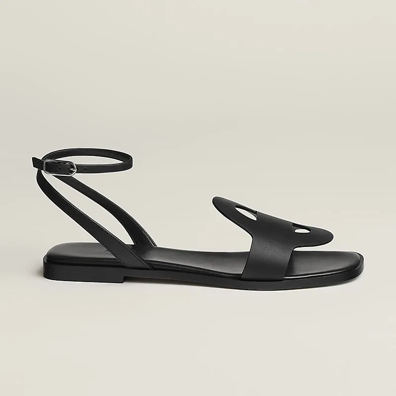 HERMES Julie Black Sandal