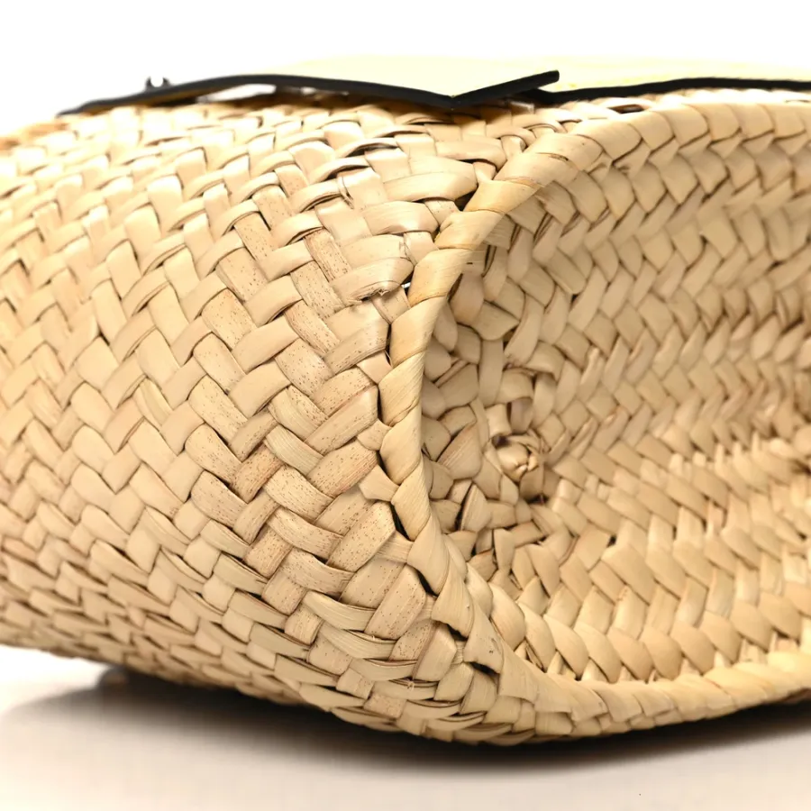 Lushentic Loewe Basket Tote Bag | Luxe Raffia   Leather
