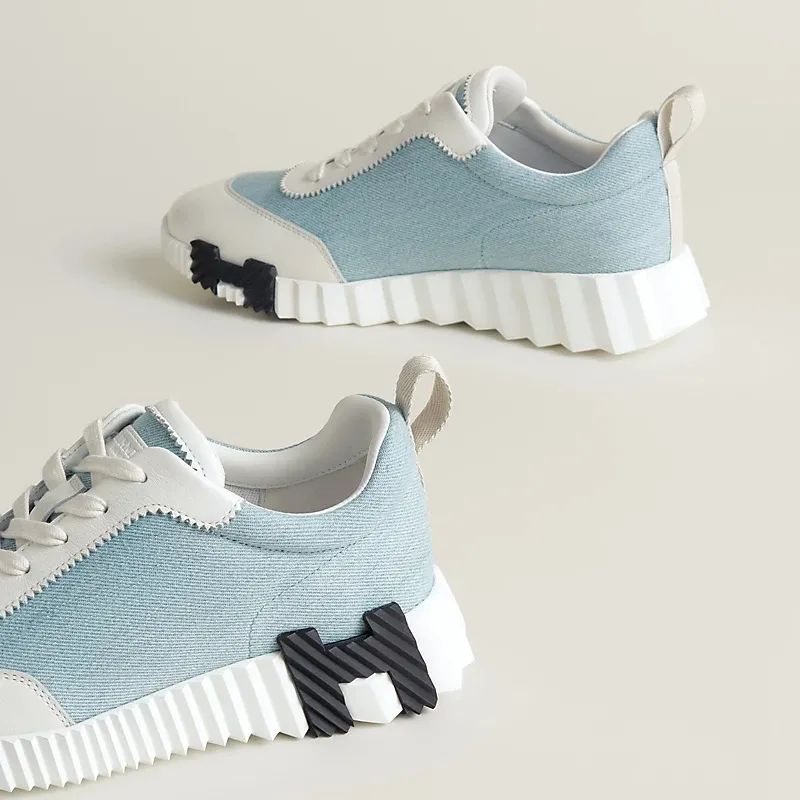 HERMES Blue Sneakers Bouncing Sports Shoes