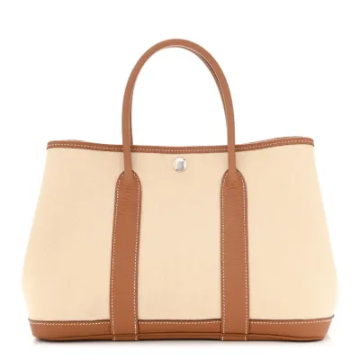 Hermès Garden Party 30 TPM Tote Brown Toile & Negonda Leather