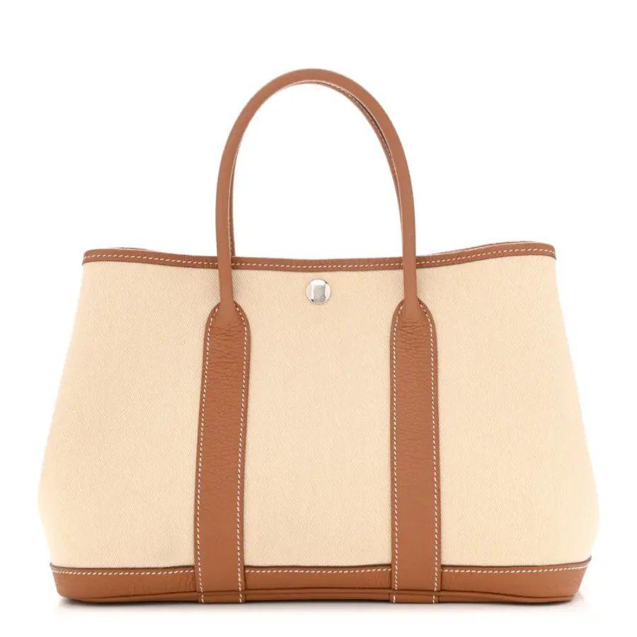Hermès Garden Party 30 TPM Tote Brown Toile & Negonda Leather