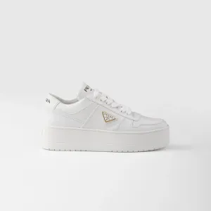 PRADA white leather sneakers