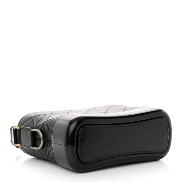 Black Quilted Chanel Bag Quilted Calfskin Leather - Image 6