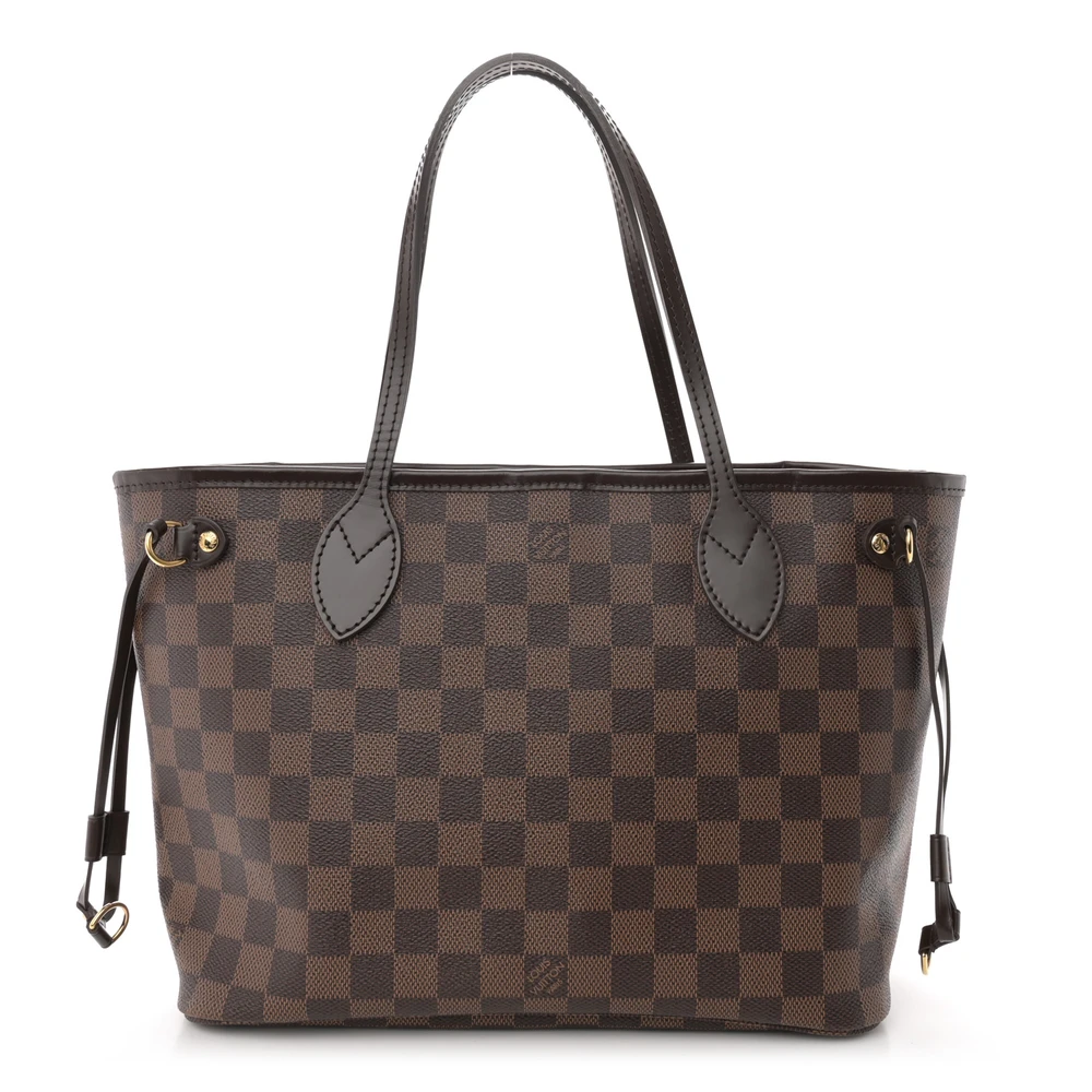 Louis Vuitton Neverfull PM Damier Ebene Canvas Interior Cereja