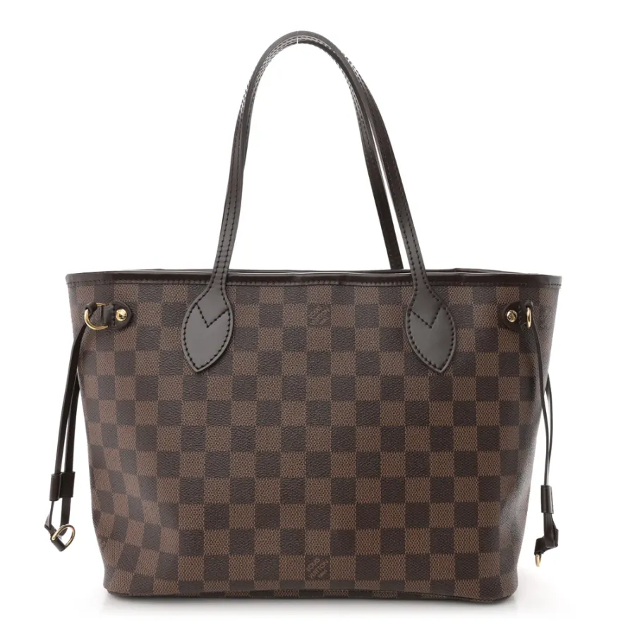 Louis Vuitton Neverfull PM Damier Ebene Canvas Cherry Interior