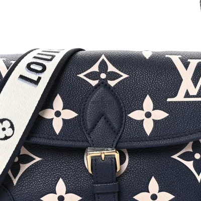 Louis Vuitton Diane PM Navy/Creme Giant Monogram Empreinte Leather