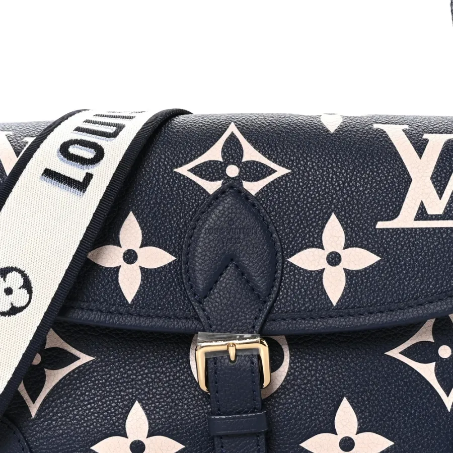 Louis Vuitton Diane PM Navy/Creme Giant Monogram Empreinte Leather