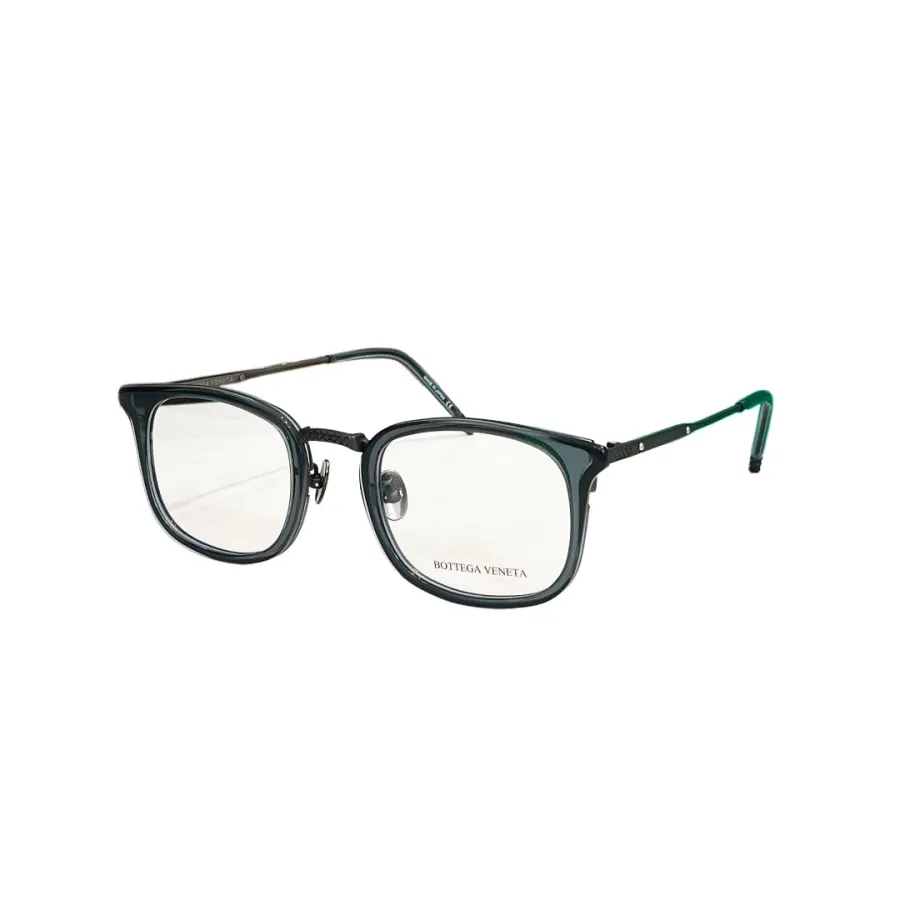Bottega Veneta square frame glasses grey leopard/leopard/black/grey color Size 50口23-145