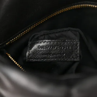Saint Laurent Small Loulou Chain Satchel Black Quilted Puffer Monogram Lambskin Leather Gold Hardware
