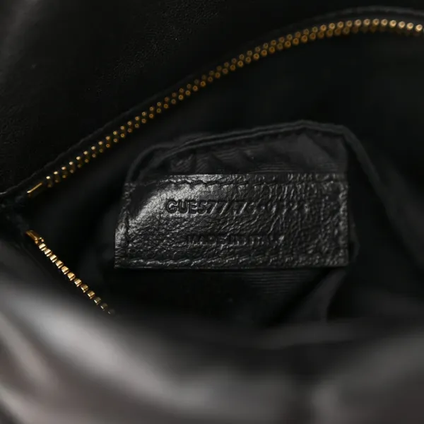 Saint Laurent Small Loulou Chain Satchel Black Quilted Puffer Monogram Lambskin Leather Gold Hardware - Image 10
