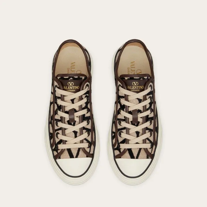 VALENTINO TOTALOOP Women's V logo low-top sneakers