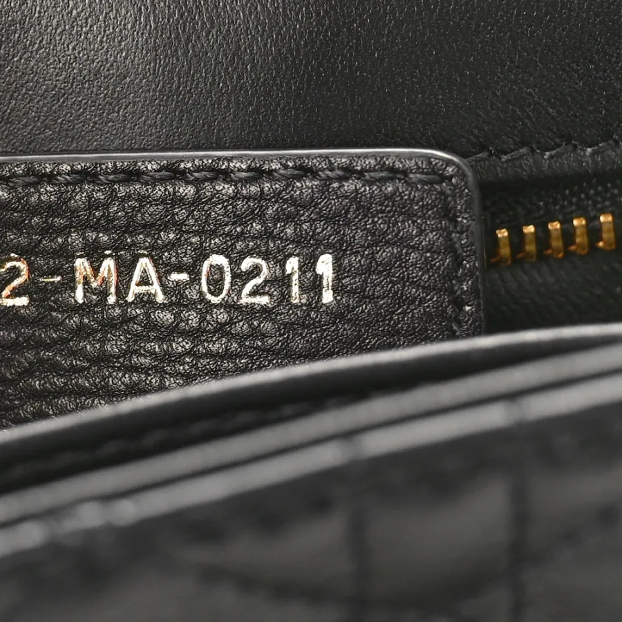 Dior Small Caro Bag Black Cannage Calfskin Leather Gold Hardware