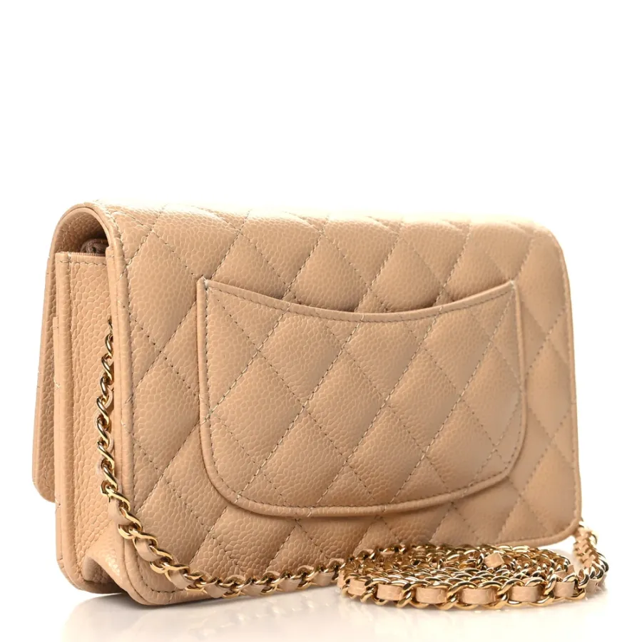 Chanel WOC Small Quilted Caviar Bag