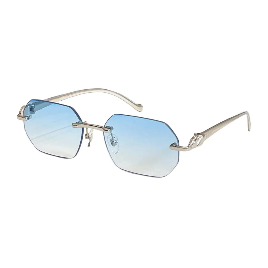 Cartier square frame glasses purple/brown/silver/pink/grey/blue gold/blue silver color Size 58口16-145