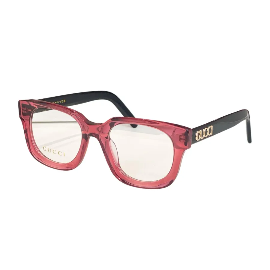 Gucci square frame glasses red black/black pink/leopard black/leopard/black gold/black silver/black color Size 51口22-145