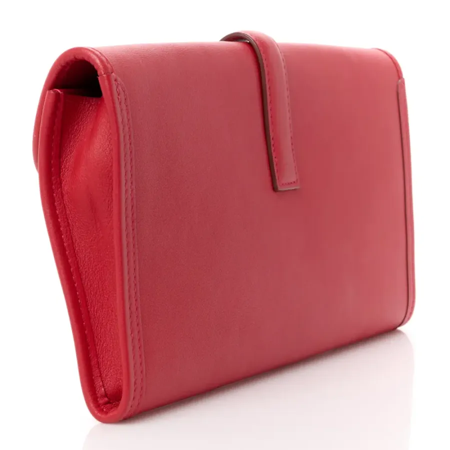 Hermès Jige Elan 29 Clutch Rouge Tomate Swift Leather