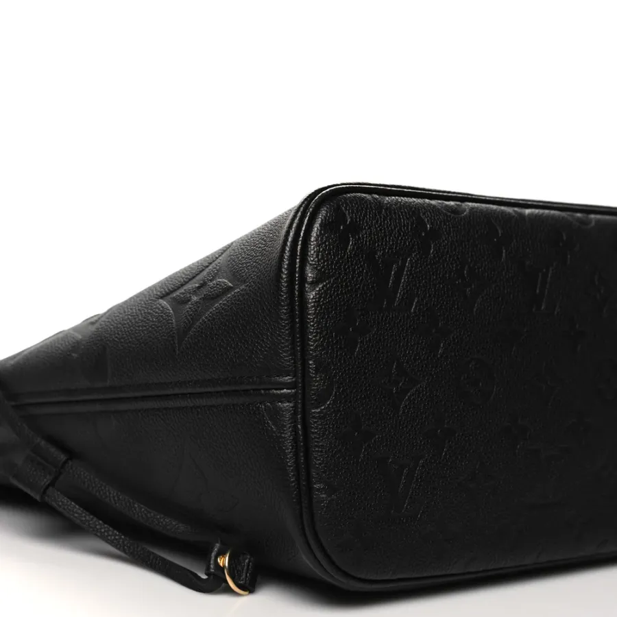 Louis Vuitton Neverfull MM Black Giant Monogram Empreinte Leather