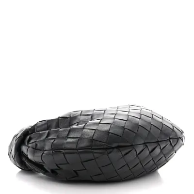 Bottega Veneta Mini Intrecciato Jodie Black Nappa Leather