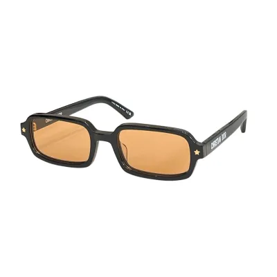 DIOR square frame glasses black/black orange/black blue/black grey/leopard/gun black color size 54口18-140