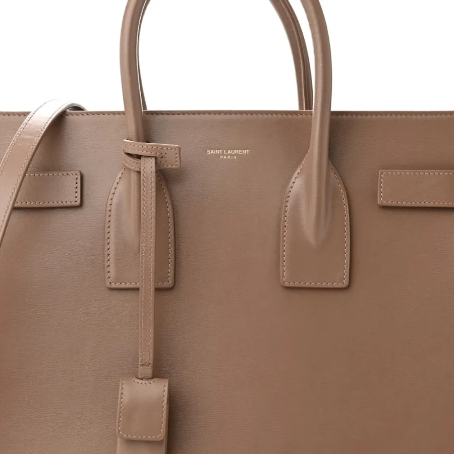 Saint Laurent Small Classic Sac De Jour Dark Cappuccino Smooth Calfskin Leather