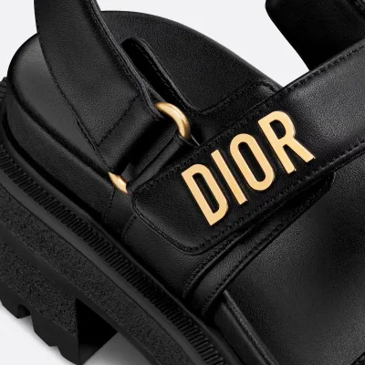 Dior black platform sandals