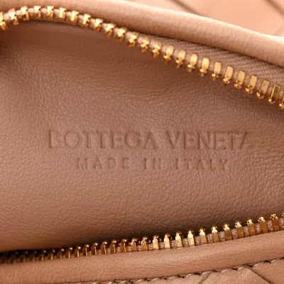 Bottega Veneta Mini Intrecciato Jodie Sandalwood Nappa Leather