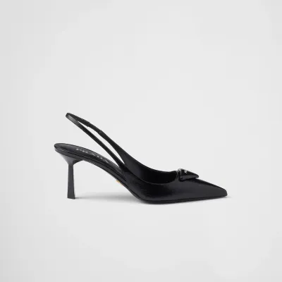 PRADA Saffiano Black High Heels Shoes