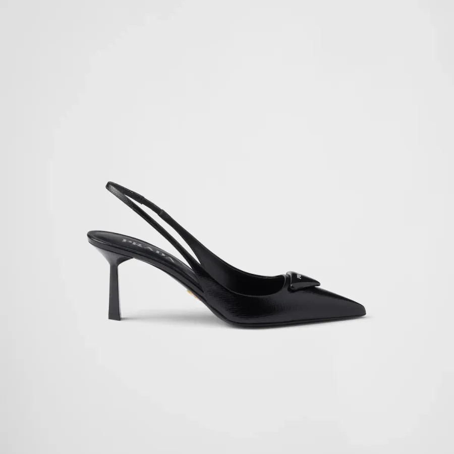 PRADA Saffiano Black High Heels Shoes