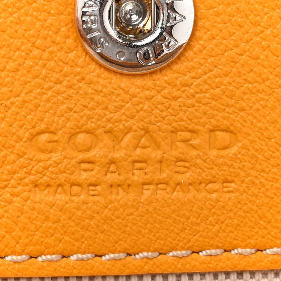 Goyard Reversible Mini Anjou Tote Yellow Goyardine Canvas