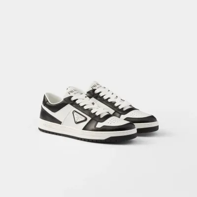 PRADA White and Black  leather sneakers