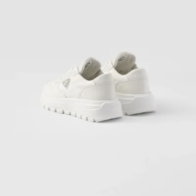 PRADA white leather sneakers