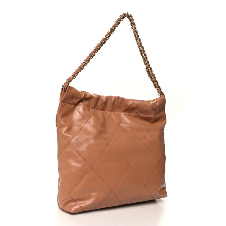 Chanel 22 Bag Calfskin Gold Shoulder Bags
