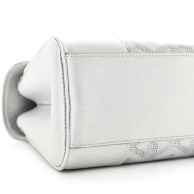 Goyard Mini Saigon Bag Precious Metals Goyardine Canvas Silver Hardware