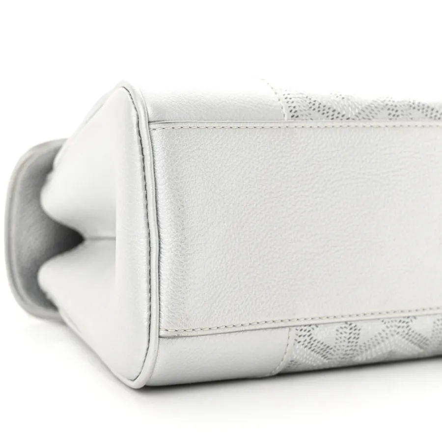 Goyard Mini Saigon Bag Precious Metals Goyardine Canvas Silver Hardware