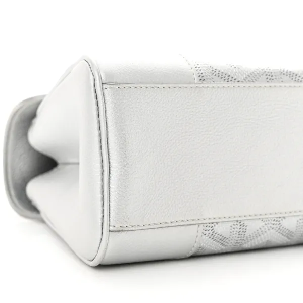 Goyard Mini Saigon Bag Precious Metals Goyardine Canvas Silver Hardware - Image 3