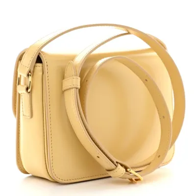 Celine Small Teen Triomphe Bag Pollen Shiny Calfskin Leather Gold Hardware