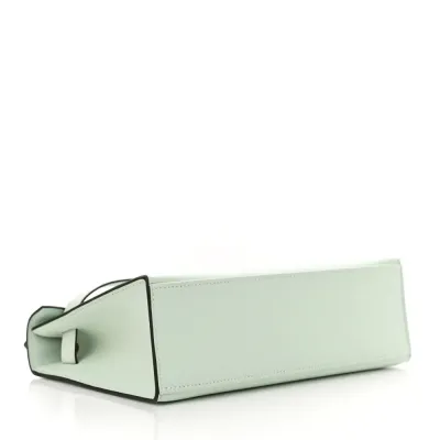 Hermès Kelly Pochette Clutch Vert Peppermint Swift Leather Palladium Hardware