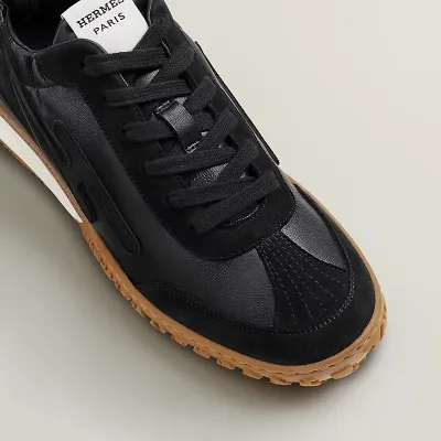 HERMES Jet Sneakers Black Sports Shoes